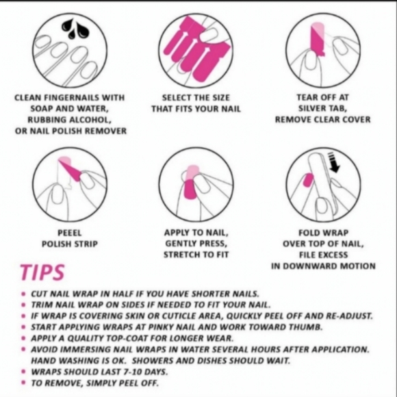 5 for $15 Nail Wraps- Delphinia's Dance - Picture 2 of 4